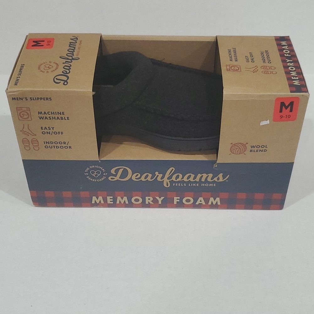 NWT DEARFOAMS MRNS SLIPPERS SIZE 9-10